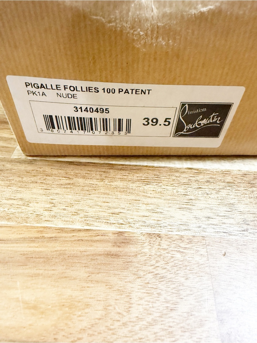 Christian Louboutin Pigalle Follies 100 Patent Leather Heels in Nude size 39.5 - Picture 12 of 13
